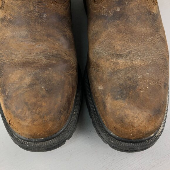 Herman Survivors Men\'s Size 10.5 Bison Brown Leather Steel Toe Work Boots main image 4